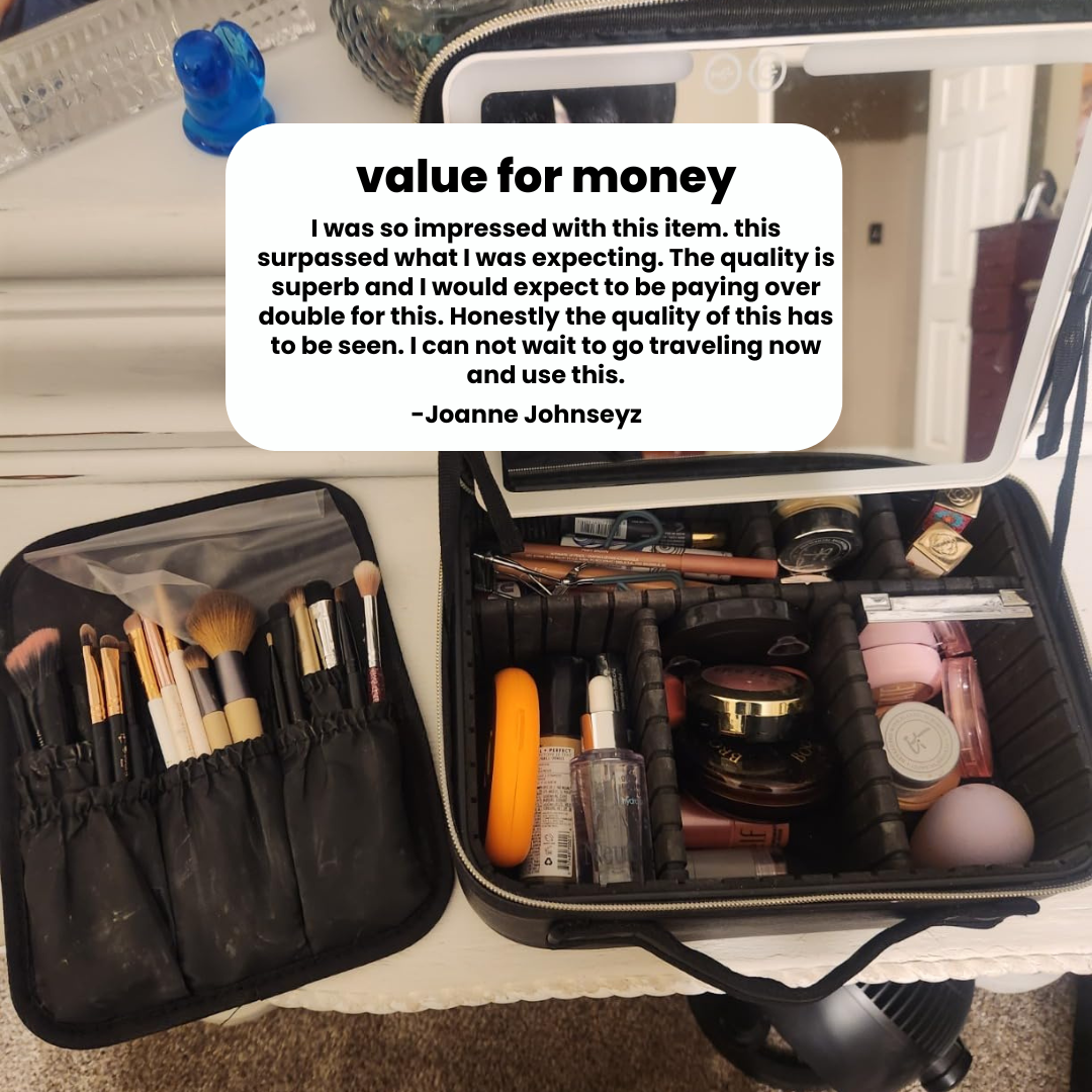 Glamora™ Vanity Case + GRATIS Luxe Kwastenset